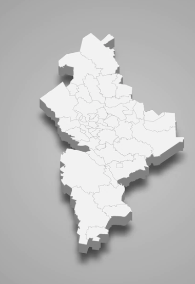 Mapa del estado de Nuevo León